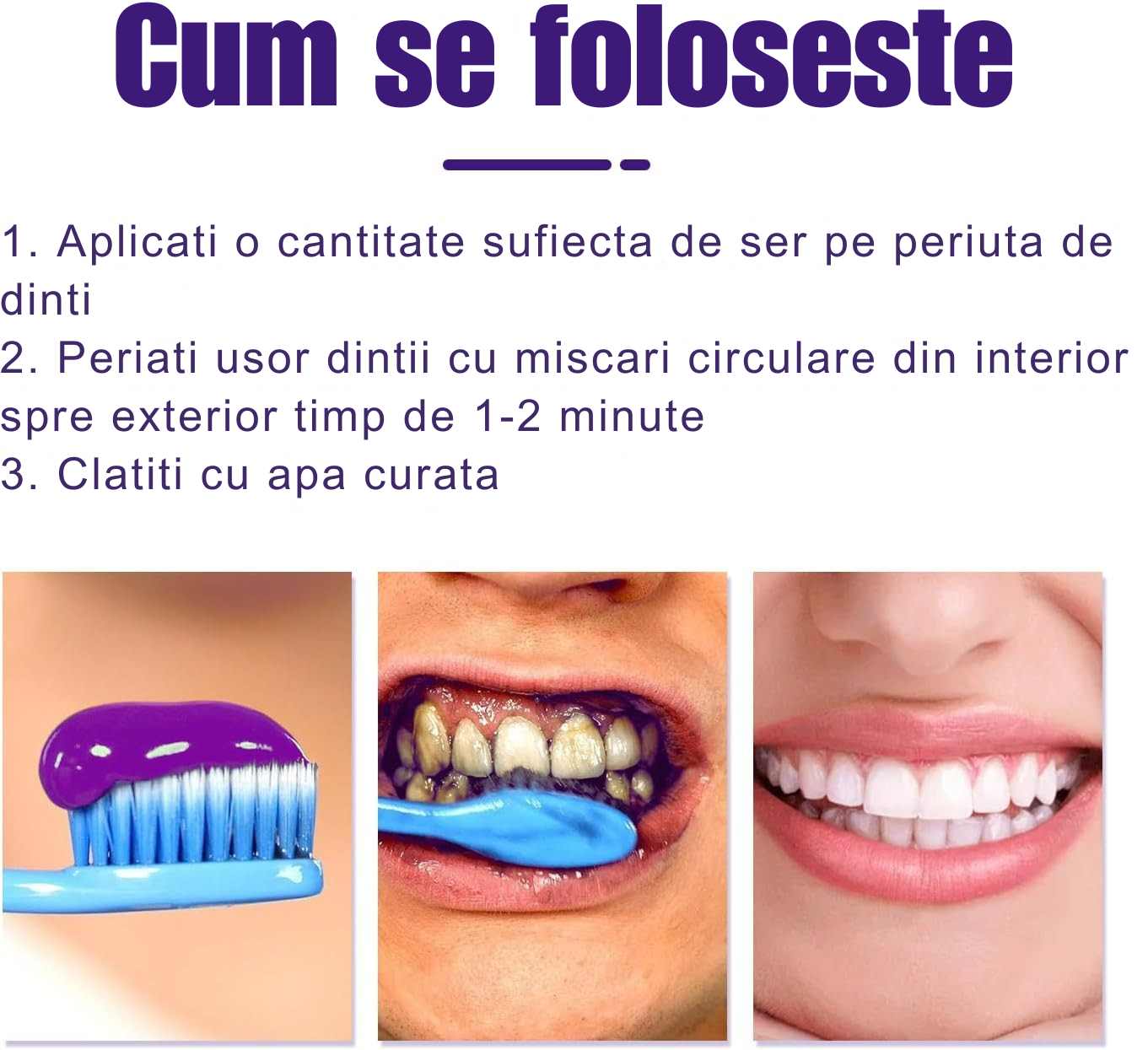 Violet Smile – Ser Corector pentru Albirea Dinților