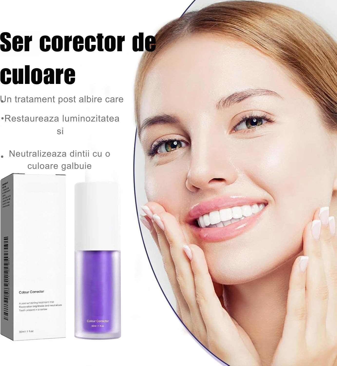 Violet Smile – Ser Corector pentru Albirea Dinților